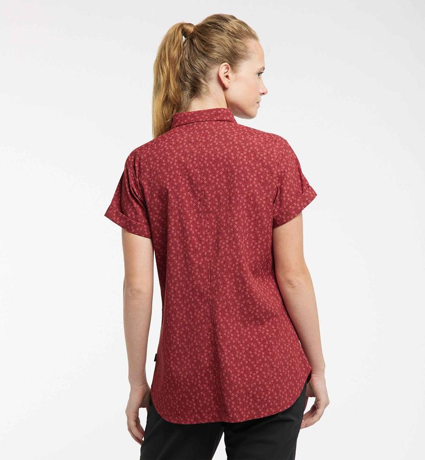 Haglöfs Womens Idun Shirts Red New Zealand 43025ABCM